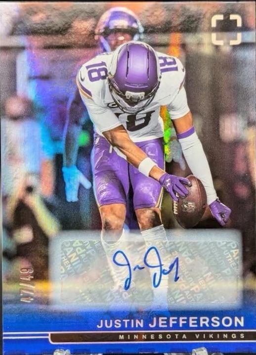 Justin Jefferson [Blue Autograph] #75