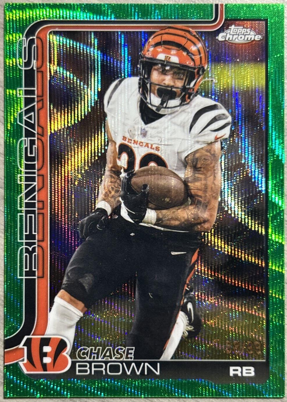 Chase Brown [Green Wave Refractor] #62
