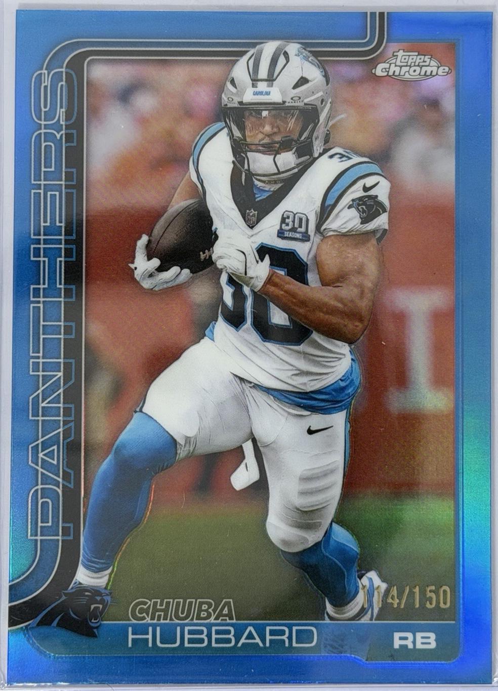 Chuba Hubbard [Blue Refractor] #42