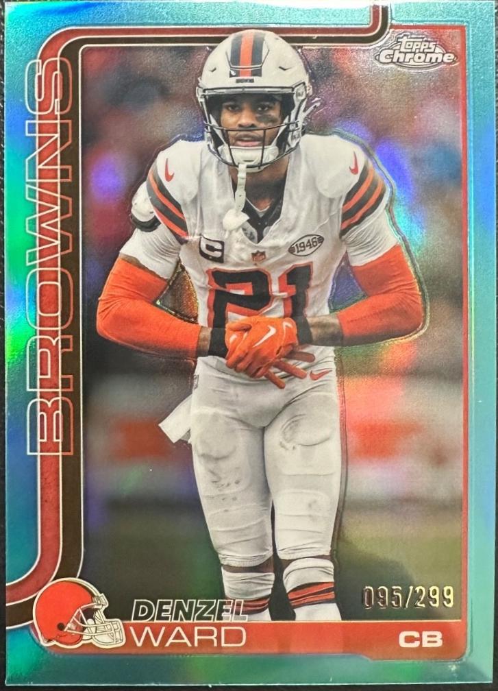 Denzel Ward [Aqua Refractor] #74
