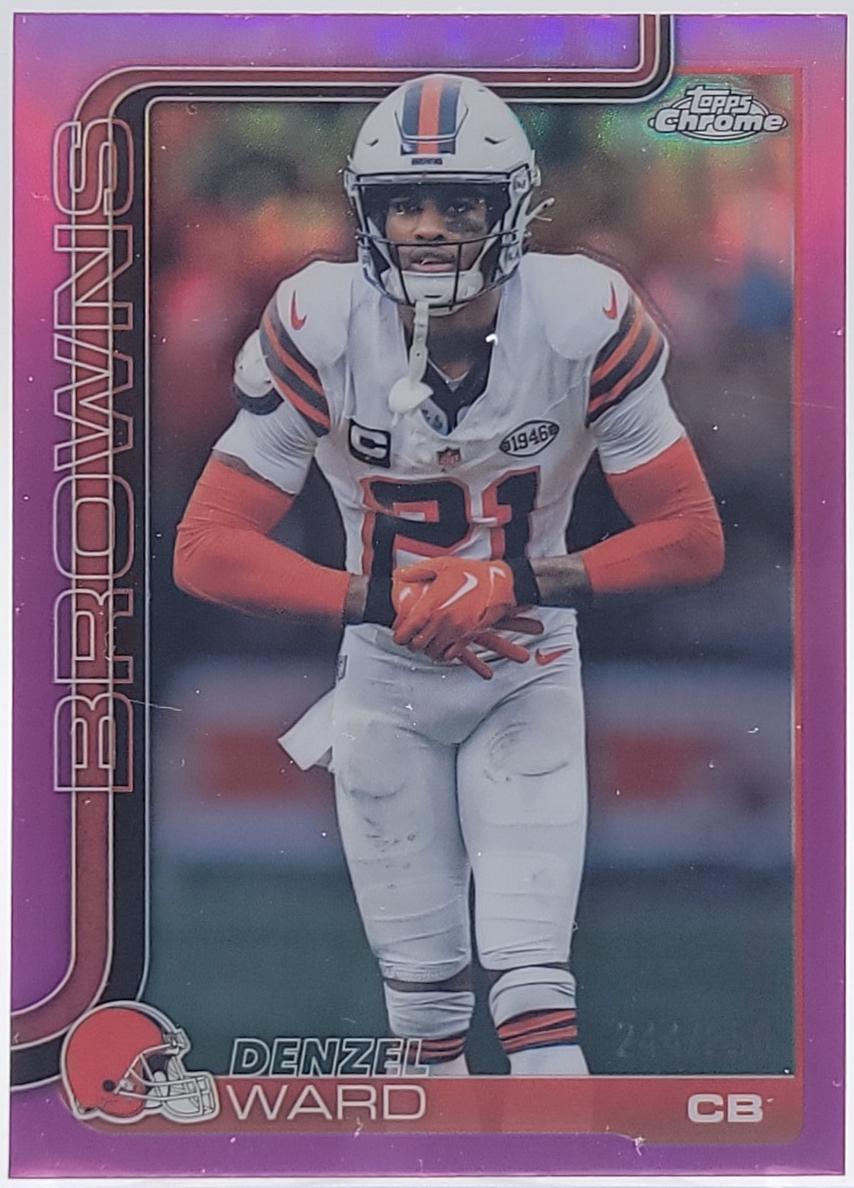 Denzel Ward [Pink Refractor] #74