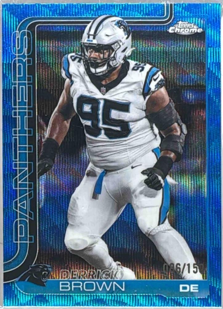 Derrick Brown [Blue Wave Refractor] #47