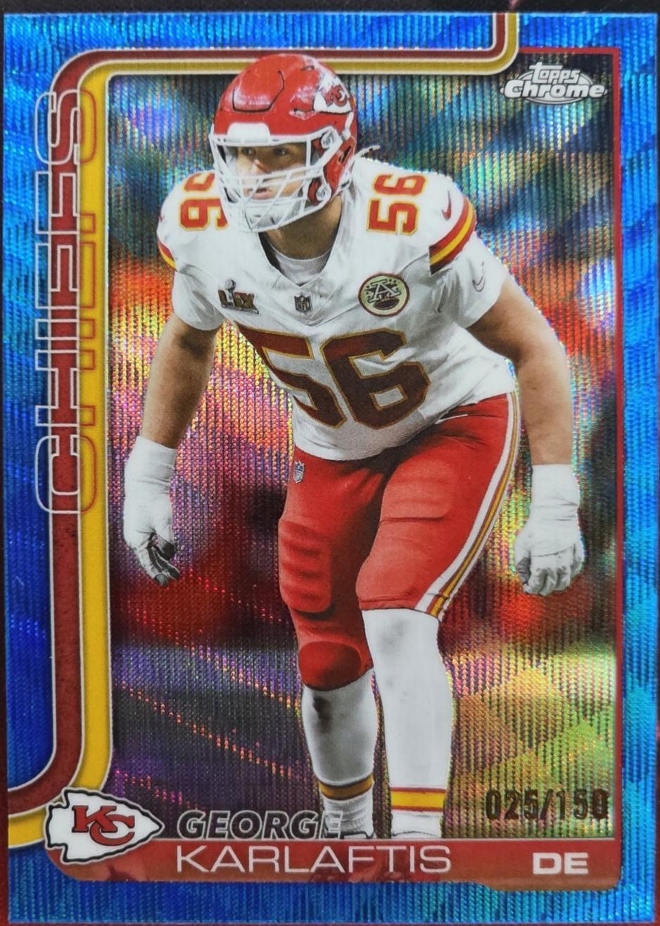 George Karlaftis [Blue Wave Refractor] #152