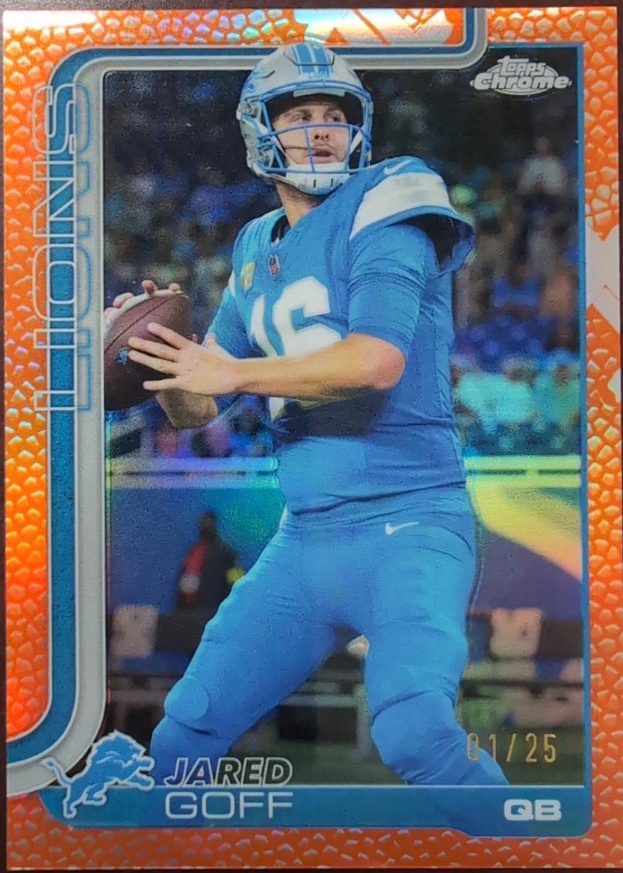 Jared Goff [Leather Orange] #102