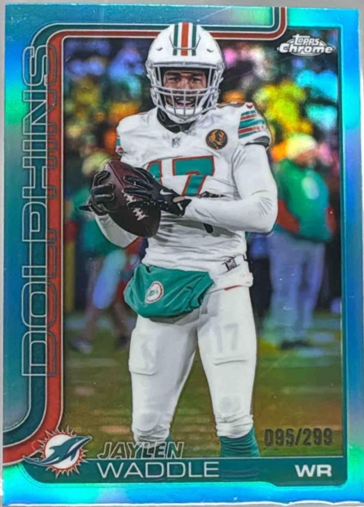 Jaylen Waddle [Teal Refractor] #186