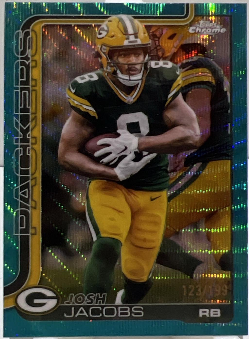 Josh Jacobs [Aqua Wave Refractor] #110