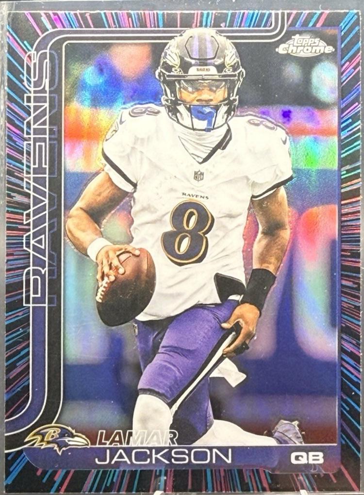 Lamar Jackson [Neon Pulse Refractor] #24