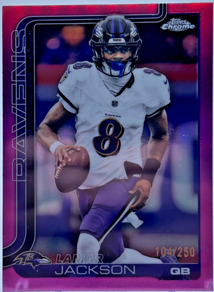 Lamar Jackson [Pink Refractor] #24