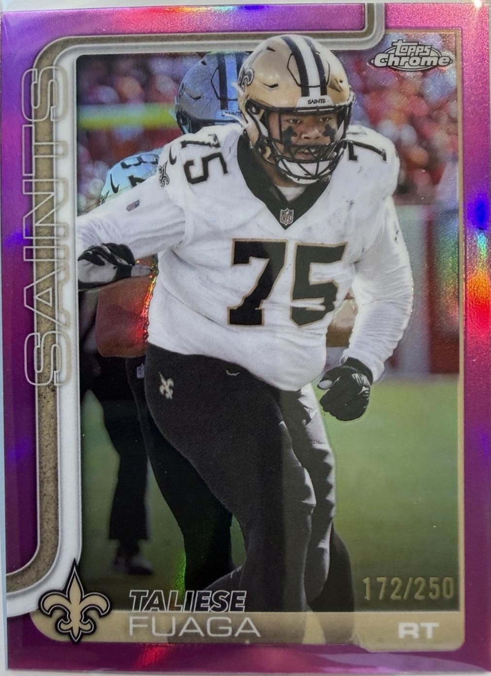 Taliese Fuaga [Pink Refractor] #219
