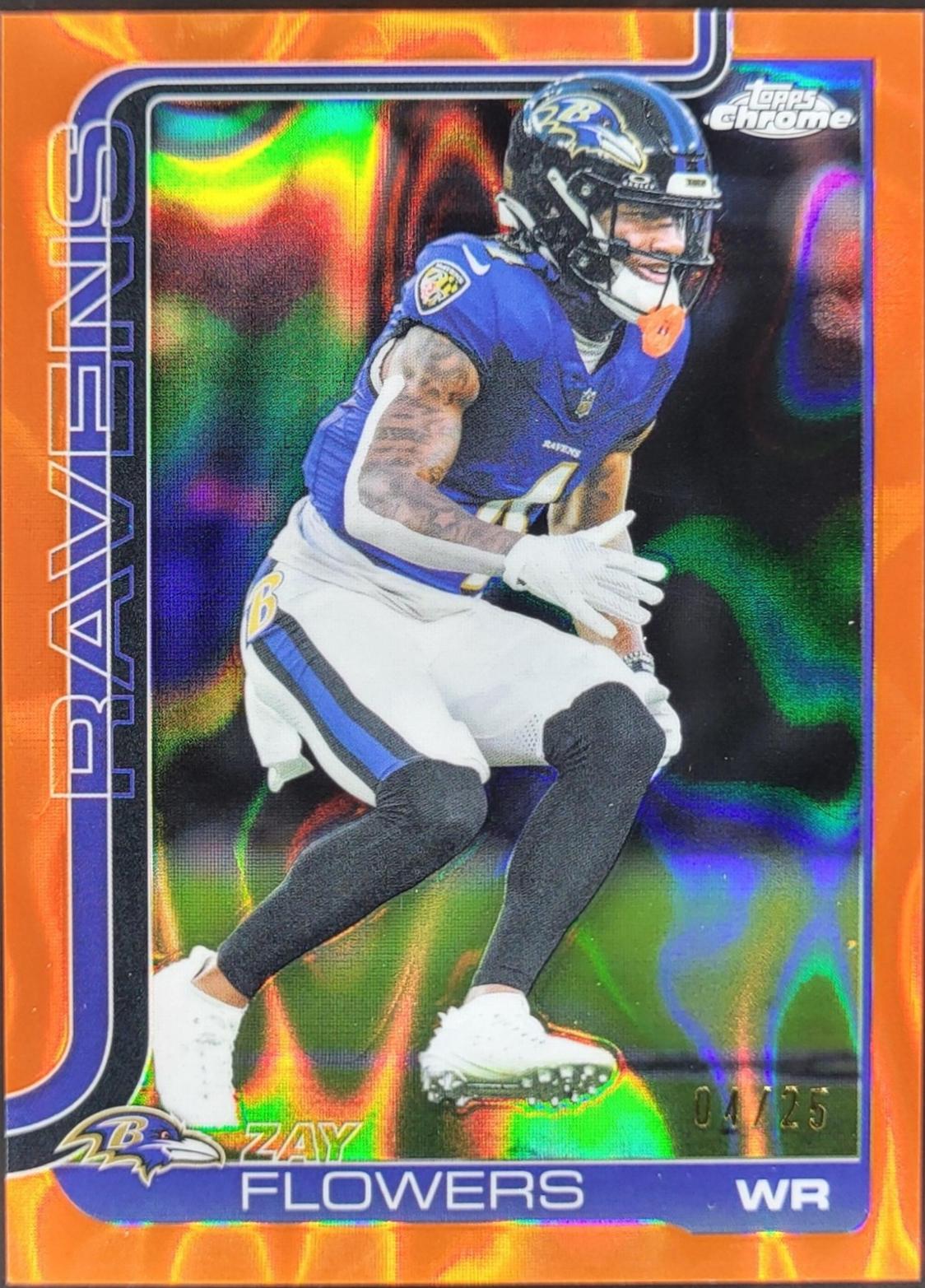Zay Flowers [Orange Refractor] #22