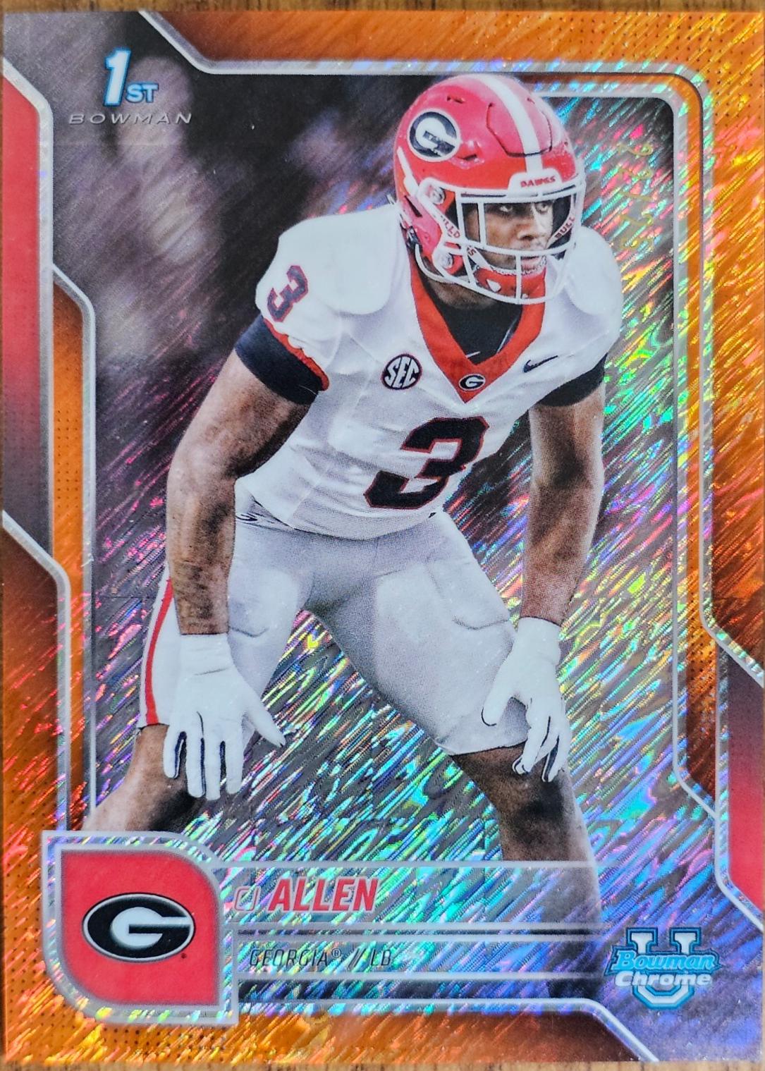 CJ Allen [Orange Shimmer Refractor] #140