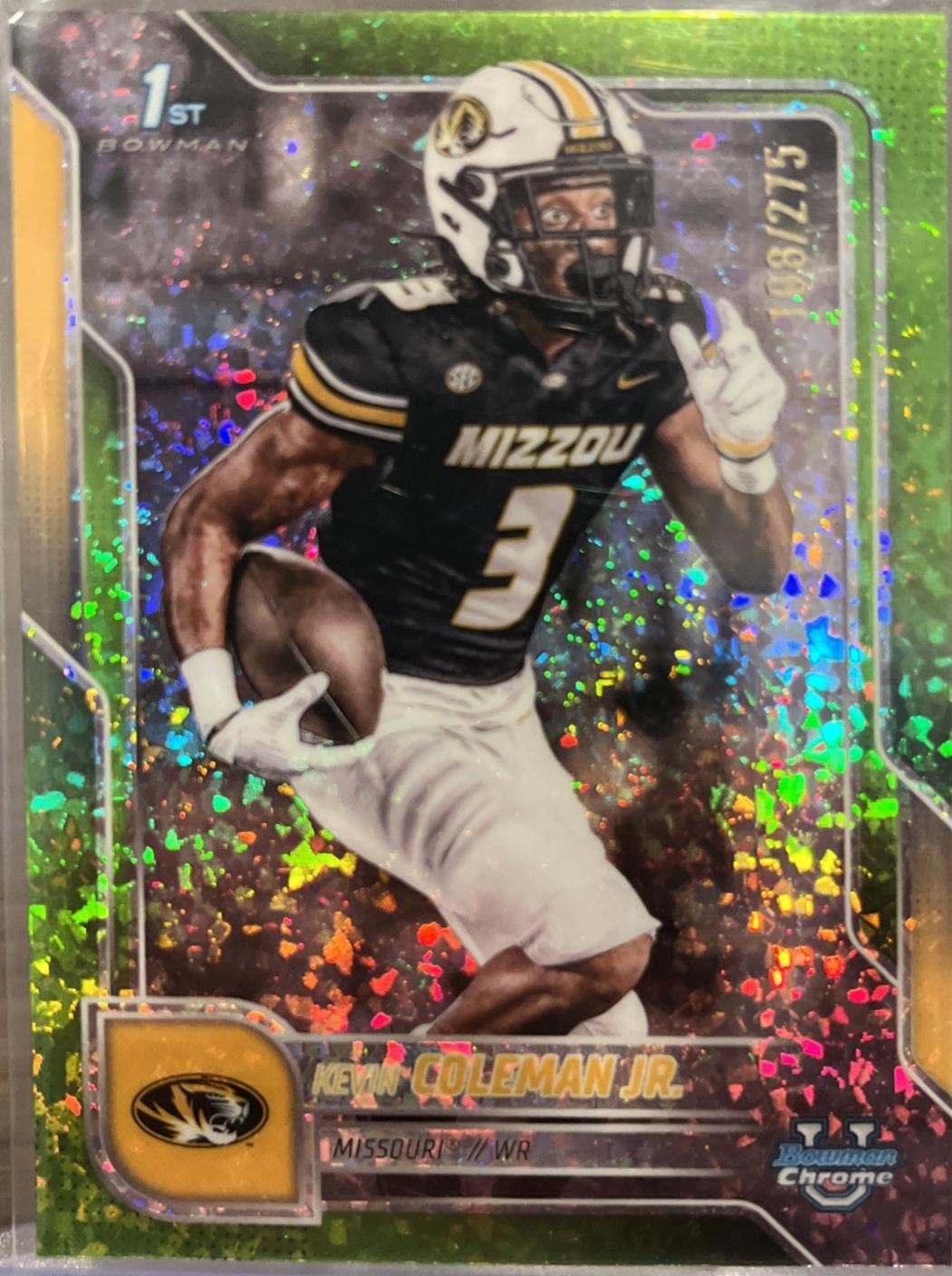 Kevin Coleman Jr. [Lime Green Mini-Diamond Refractor] #58