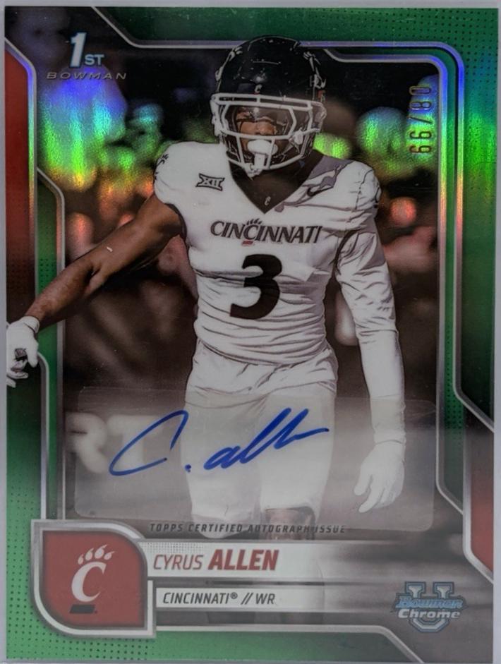 Cyrus Allen [Green Refractor] #BCA-CA