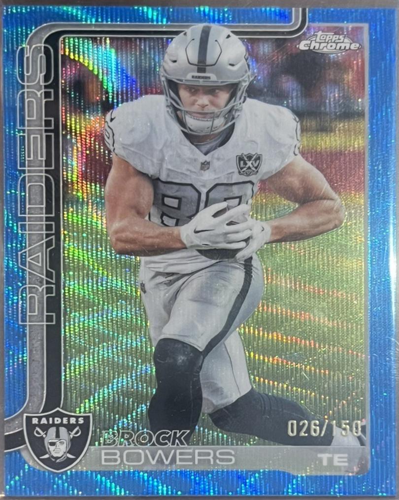Brock Bowers [Blue Wave Refractor] #178