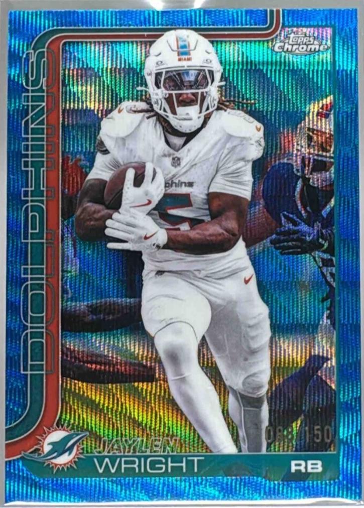 Jaylen Wright [Blue Wave Refractor] #190