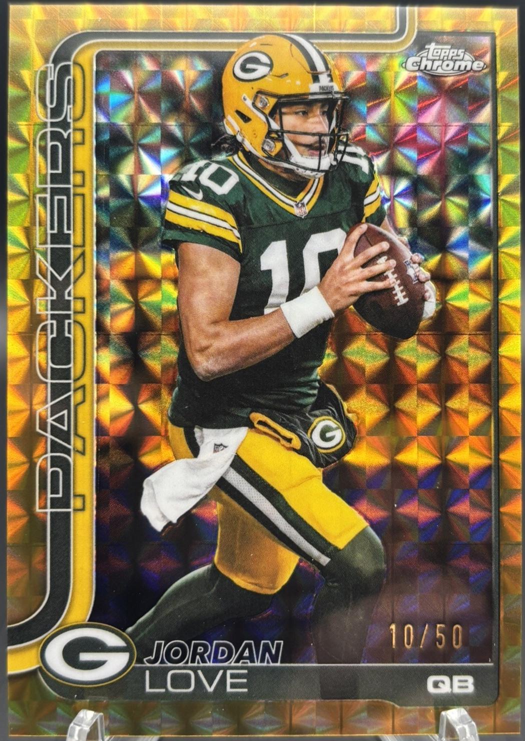 Jordan Love [Gold Geometric Refractor] #109
