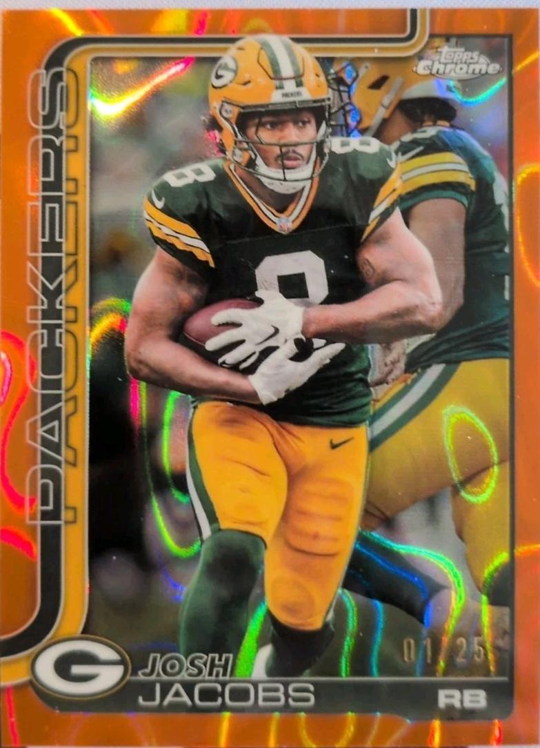 Josh Jacobs [Orange Wave Refractor] #110