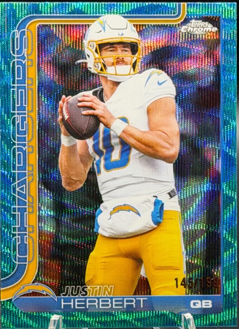Justin Herbert [Aqua Wave Refractor] #158
