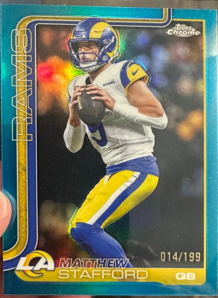 Matthew Stafford [Aqua Refractor] #169