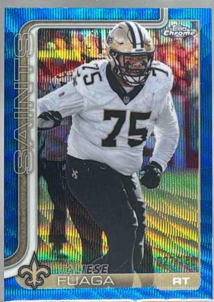 Taliese Fuaga [Blue Wave Refractor] #219