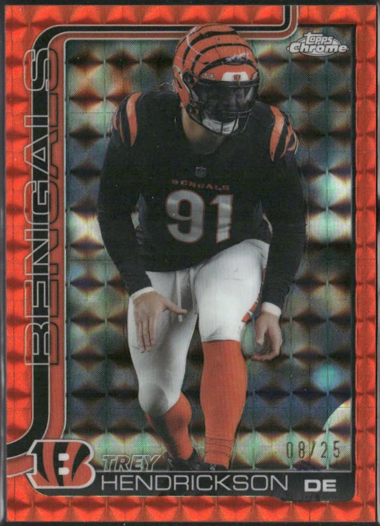 Trey Hendrickson [Orange Geometric Refractor] #65