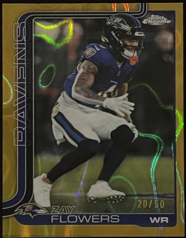 Zay Flowers [Gold Wave Refractor] #22