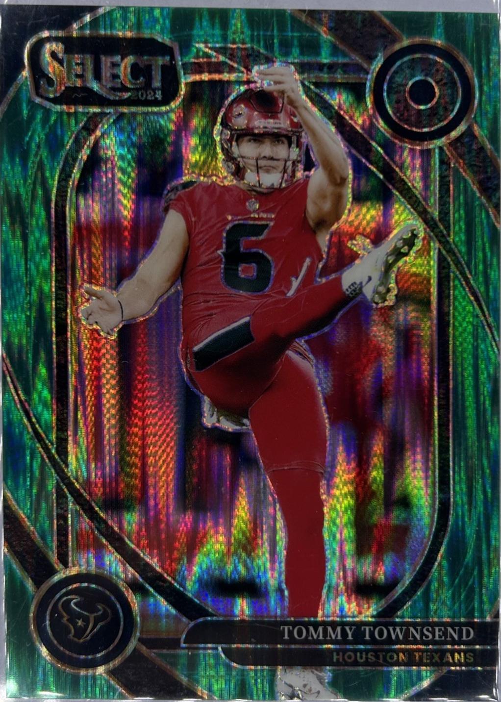Tommy Townsend [Green Prizm Shock] #296