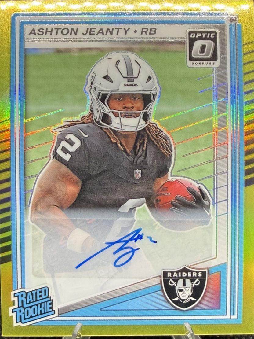 Ashton Jeanty [Neon Yellow RPS Autograph] #202
