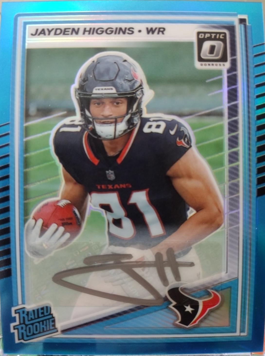 Jayden Higgins [Neon Blue RPS Autograph] #225