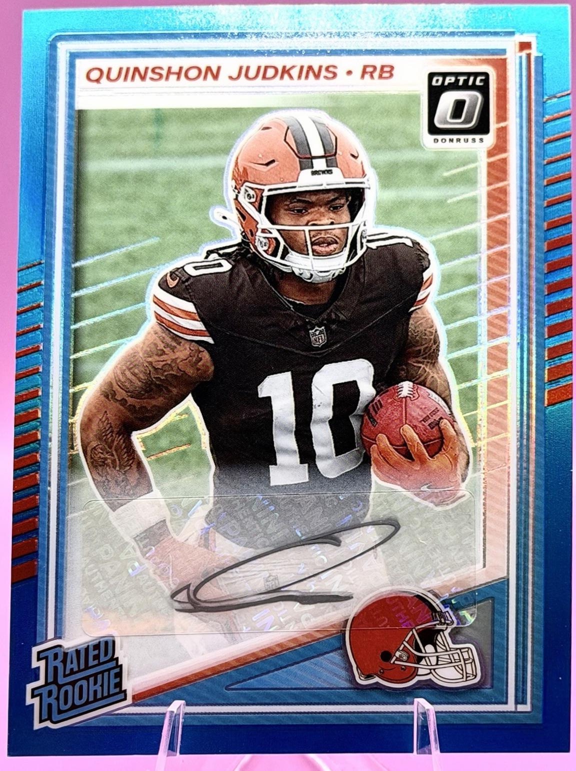 Quinshon Judkins [Neon Blue RPS Autograph] #252