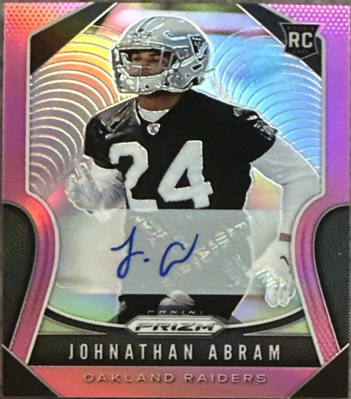 Johnathan Abram [Autograph Pink Prizm] #319