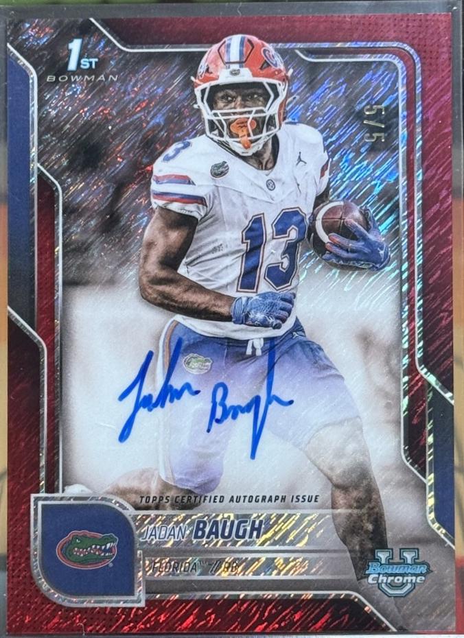 Jadan Baugh [Red Shimmer Refractor] #BCA-JBA