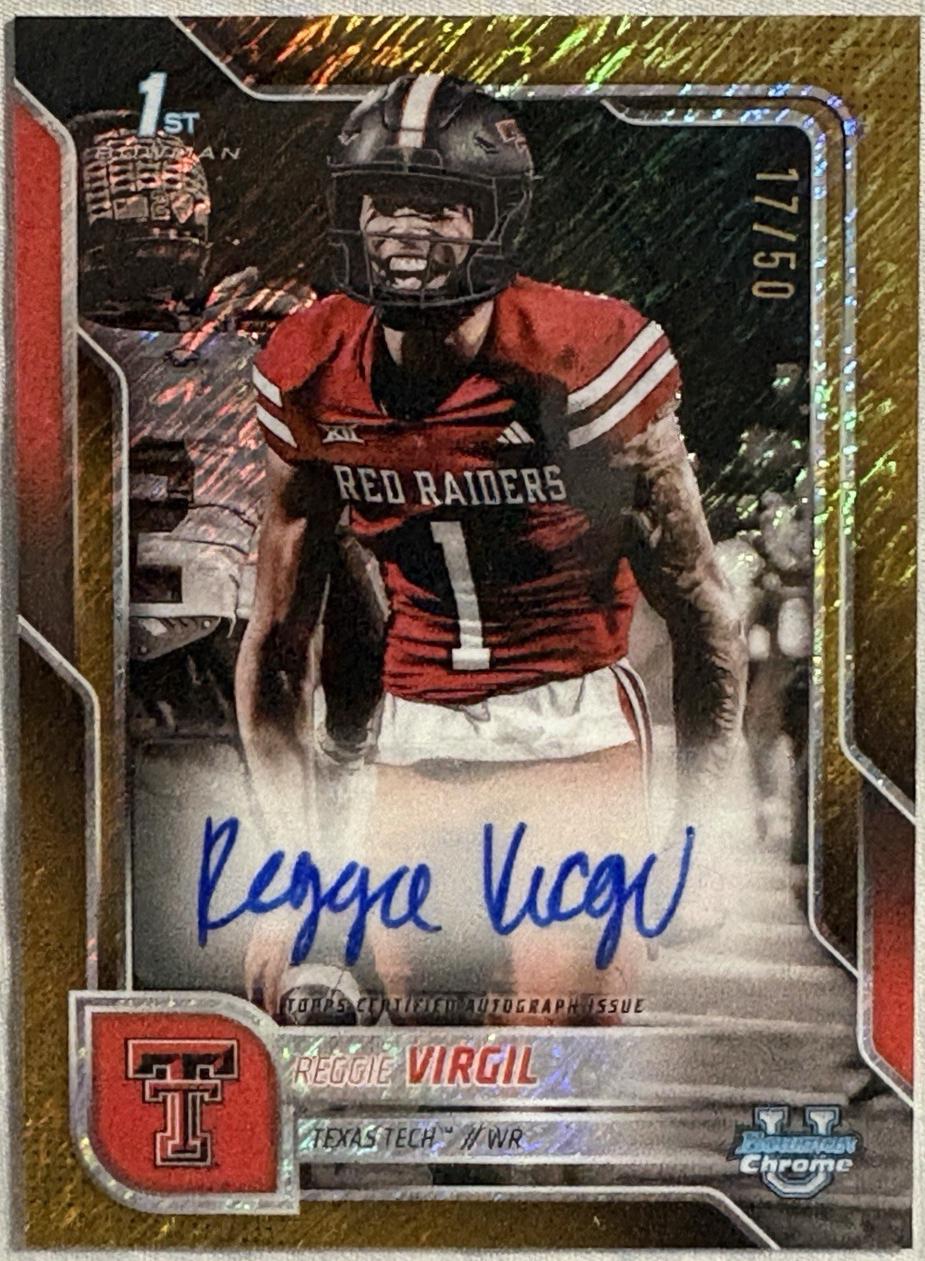 Reggie Virgil [Gold Shimmer Refractor] #BCA-RV
