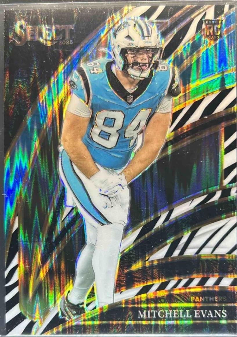 Mitchell Evans [Zebra Prizm Shock] #244