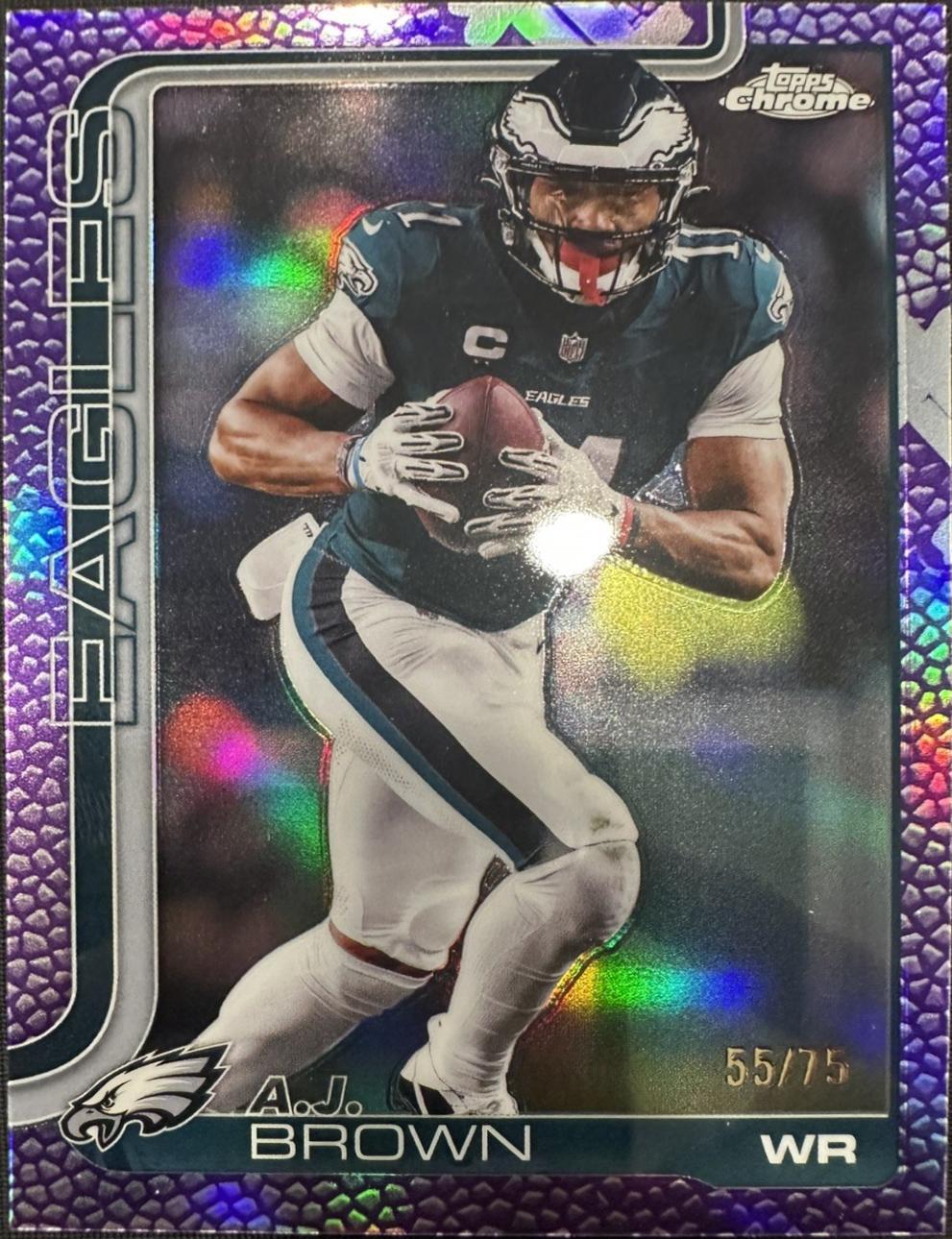 A.J. Brown [Leather Purple] #243