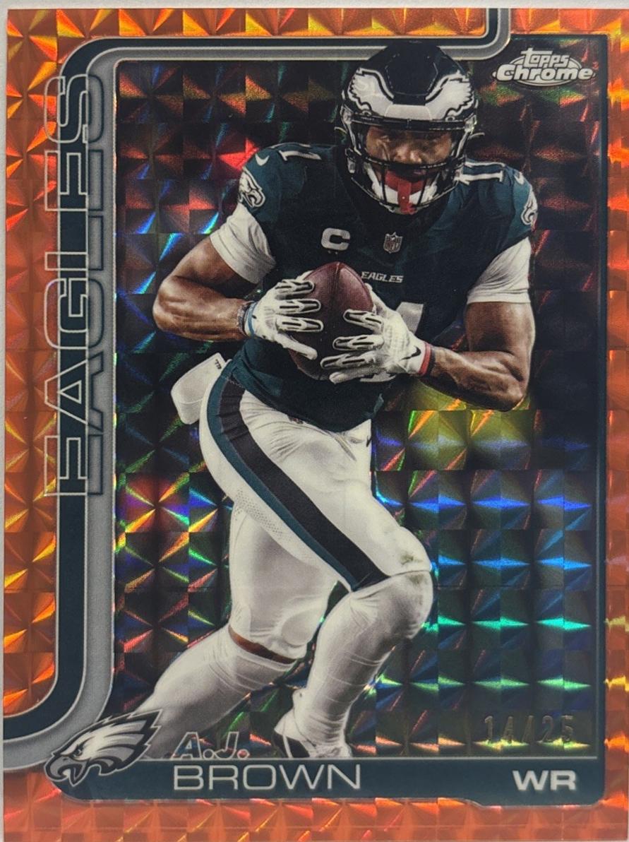 A.J. Brown [Orange Geometric Refractor] #243