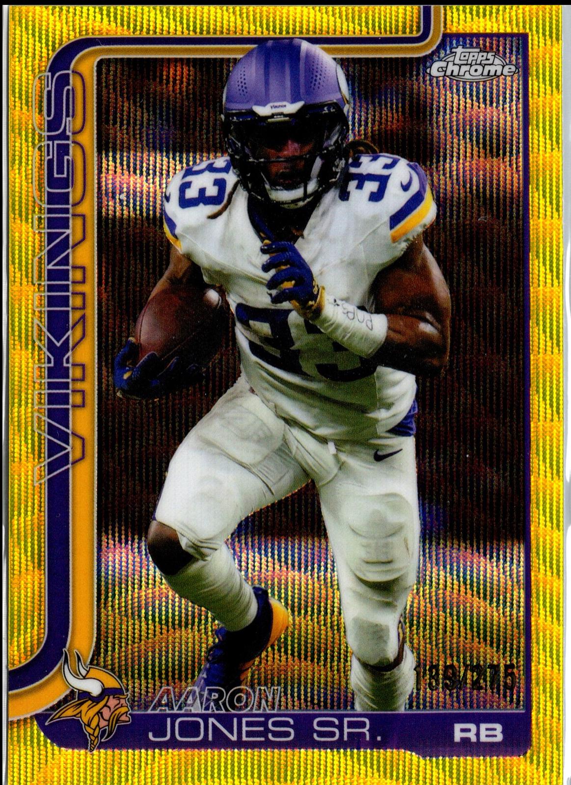 Aaron Jones Sr. [Yellow Wave Refractor] #201