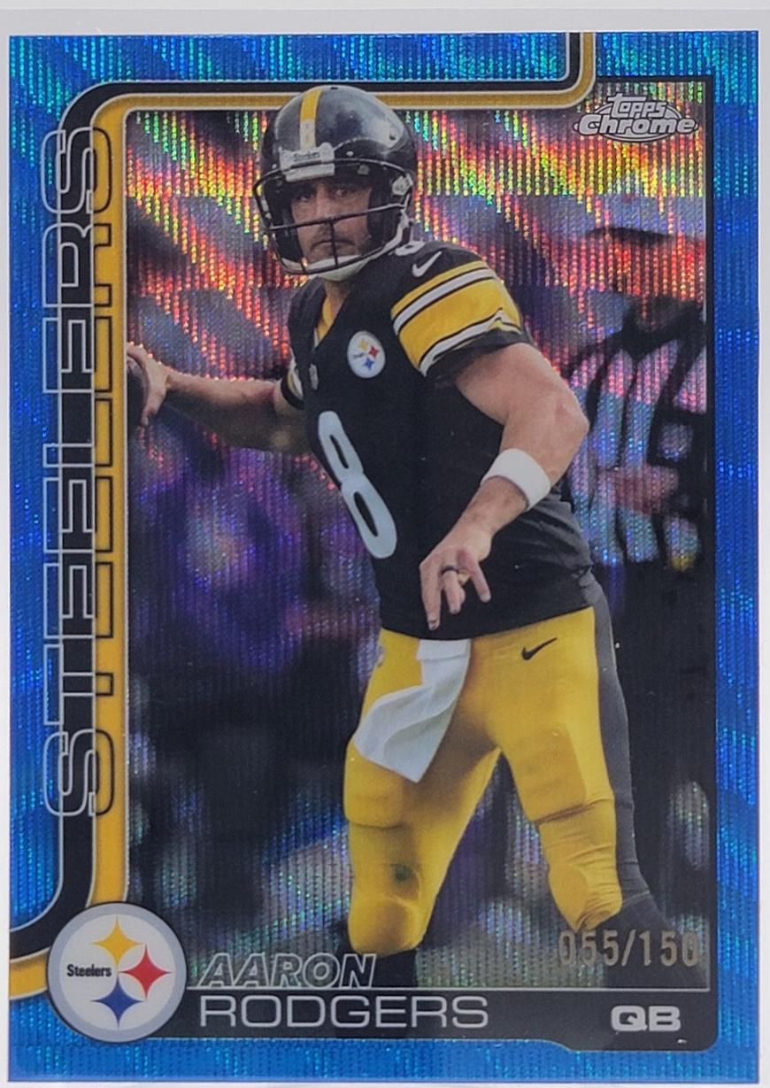 Aaron Rodgers [Blue Wave Refractor] #255