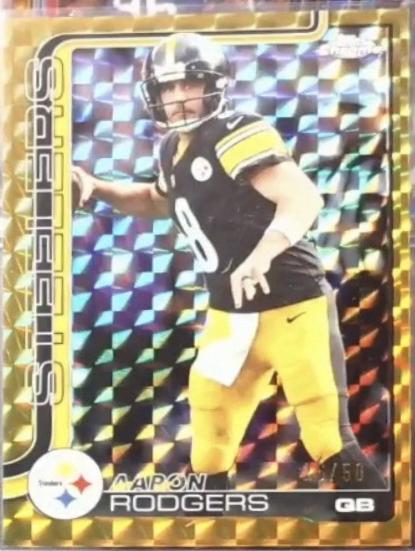 Aaron Rodgers [Gold Geometric Refractor] #255