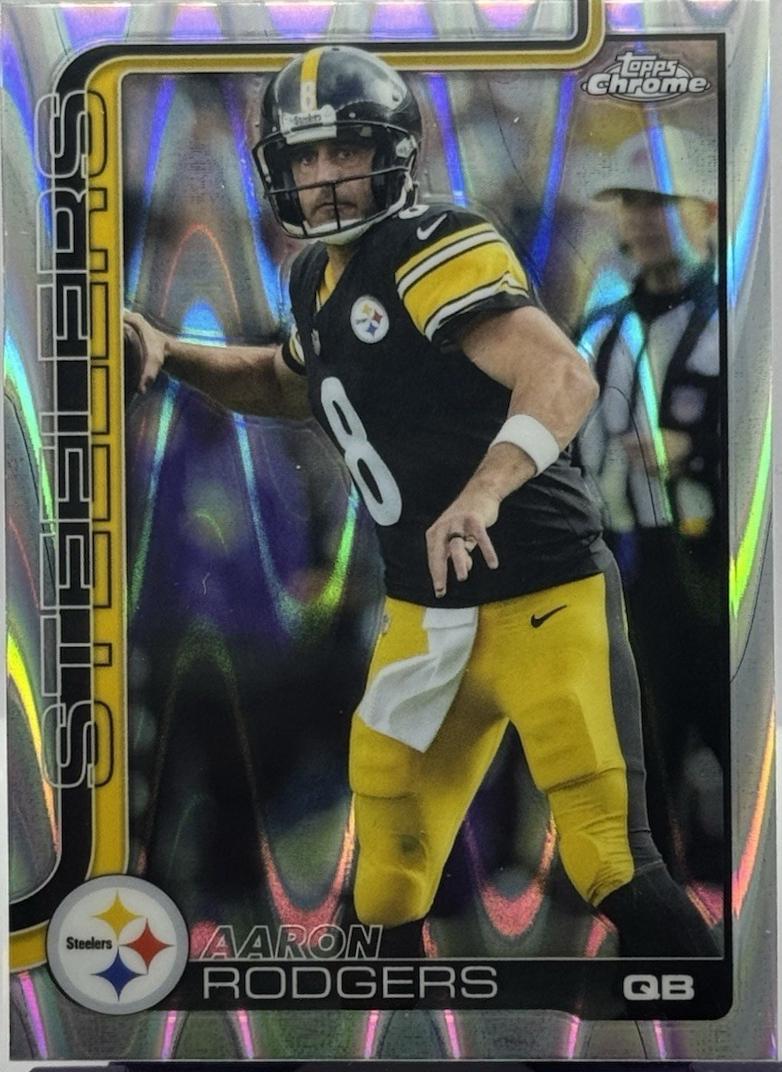 Aaron Rodgers [Yellow Wave Refractor] #255
