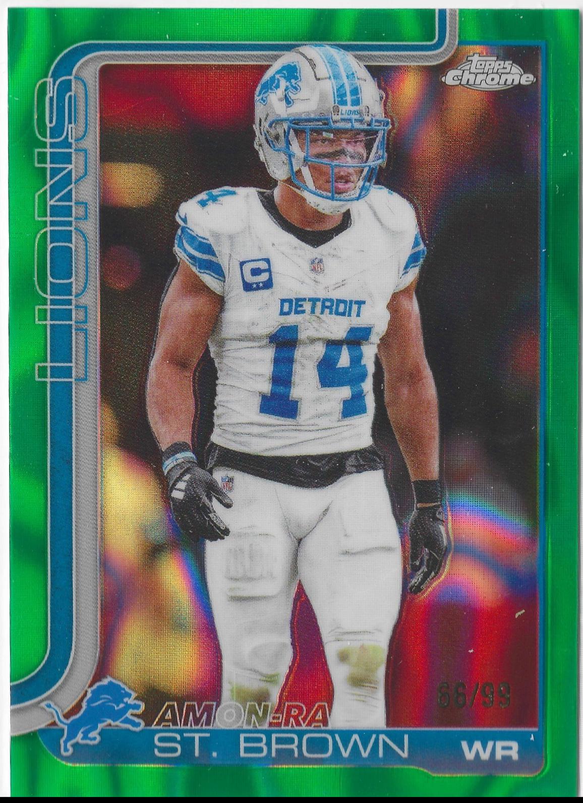 Amon-Ra St. Brown [Green Wave Refractor] #98