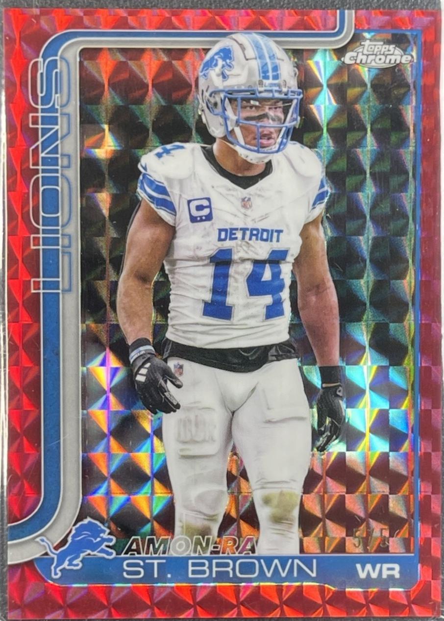 Amon-Ra St. Brown [Red Geometric Refractor] #98