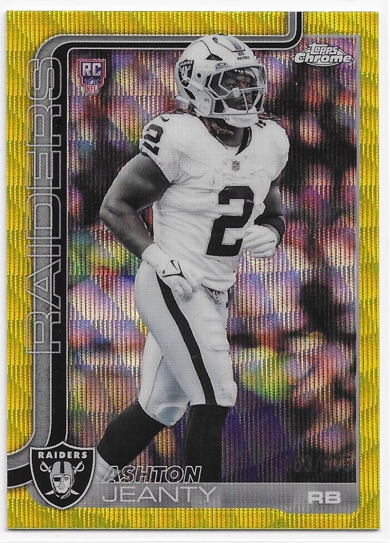 Ashton Jeanty [Yellow Wave Refractor] #322