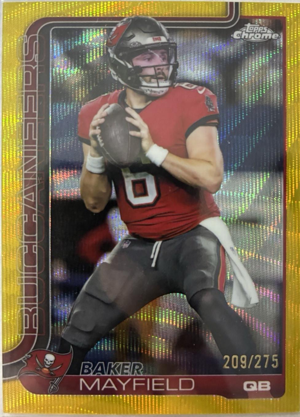 Baker Mayfield [Yellow Wave Refractor] #281