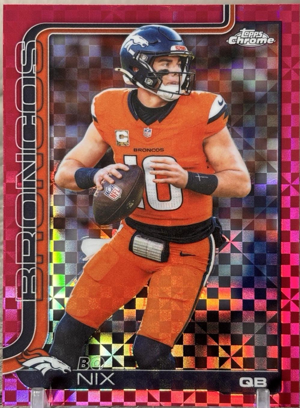 Bo Nix [Hot Pink X-Fractor Refractor] #88