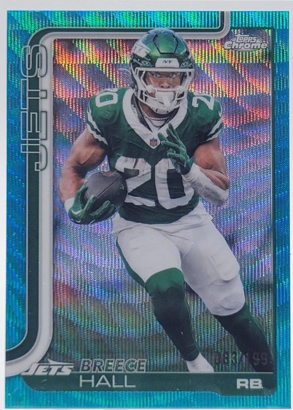 Breece Hall [Aqua Wave Refractor] #238