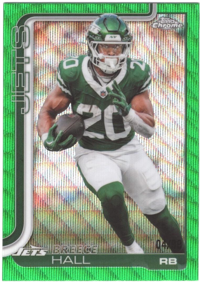 Breece Hall [Green Wave Refractor] #238