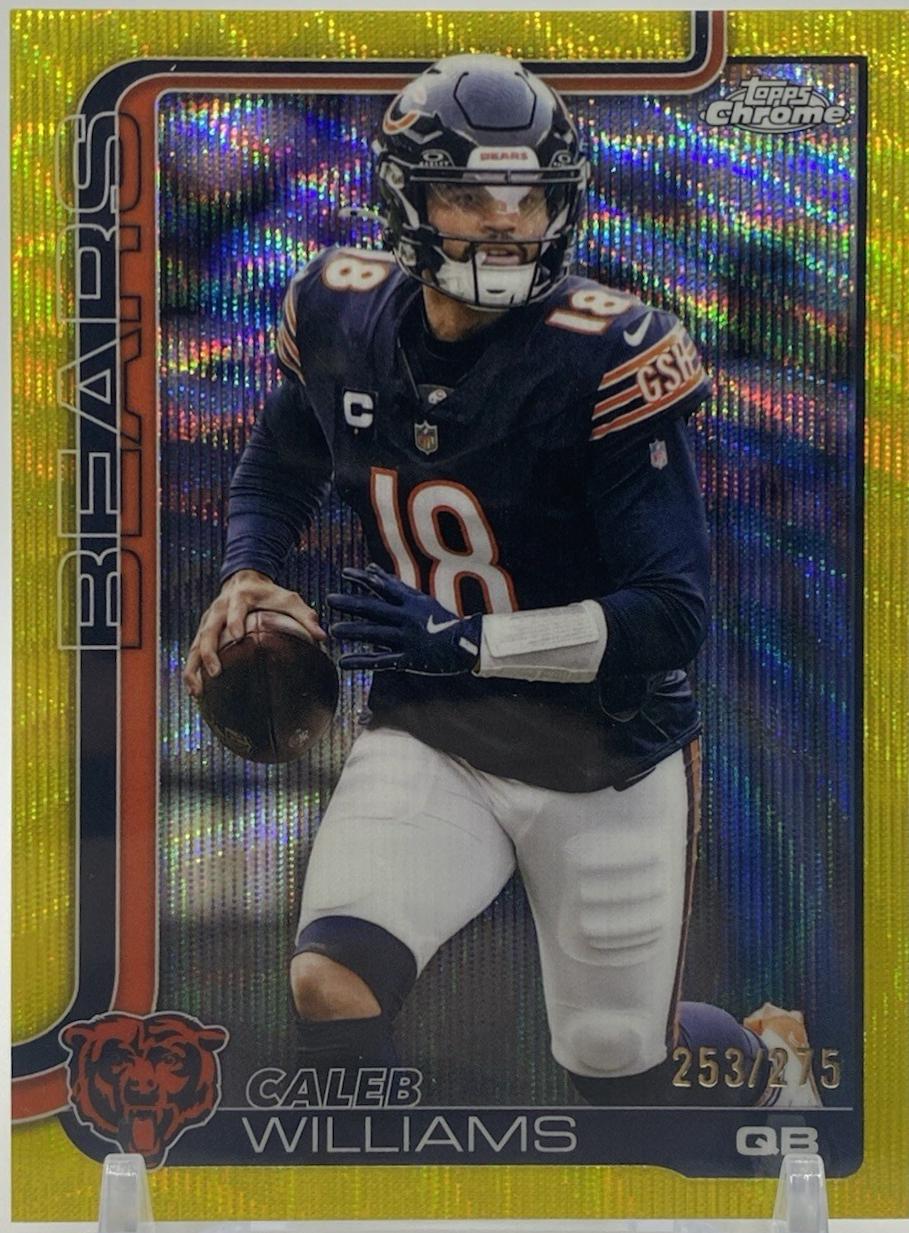 Caleb Williams [Yellow Wave Refractor] #52