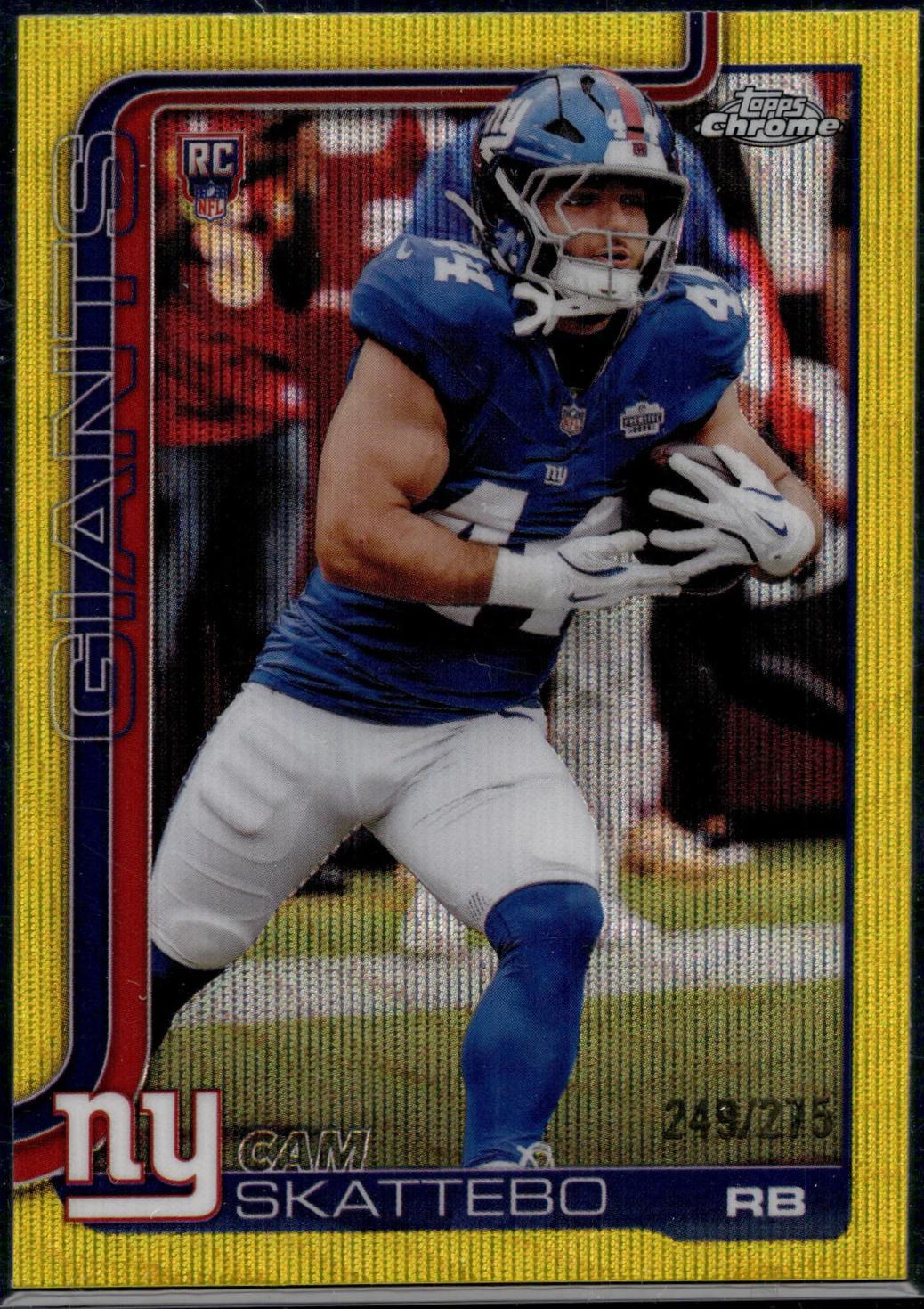 Cam Skattebo [Yellow Wave Refractor] #331