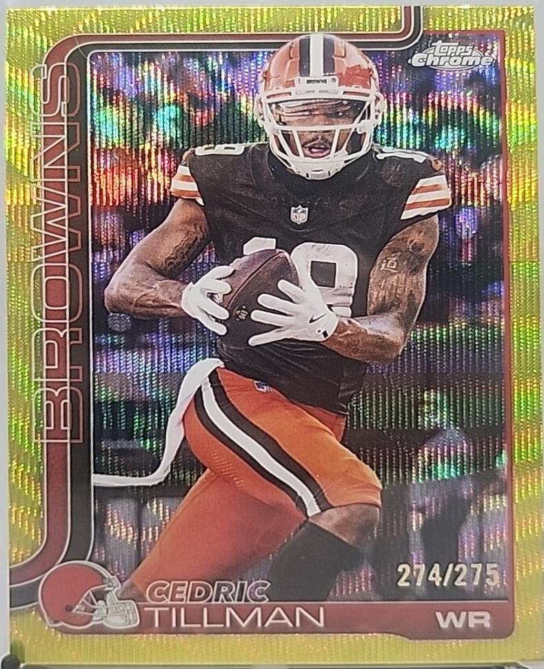 Cedric Tillman [Yellow Wave Refractor] #67